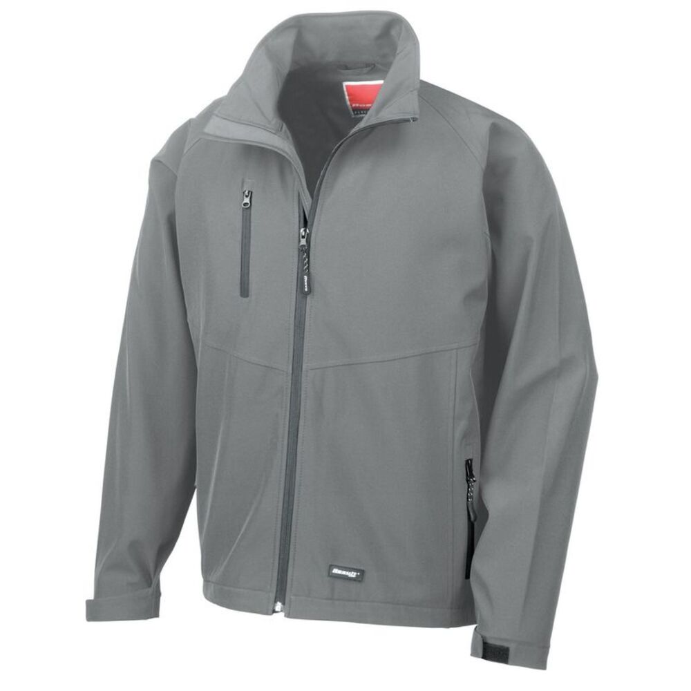 Result Unisex Adult Soft Shell Jacket / Silver Grey